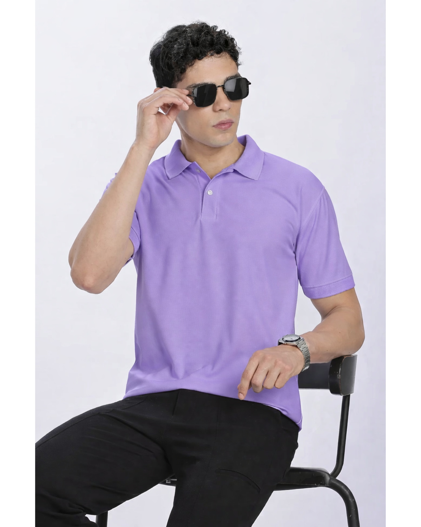 220-GSM Polo Collar (Polyester mars fabric)  (Without Branding )